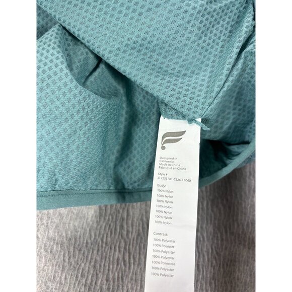 Fabletics Half Zip Nylon Athletic Pullover Jacket (Men's‎ 2XL) Teal - Picture 11 of 12